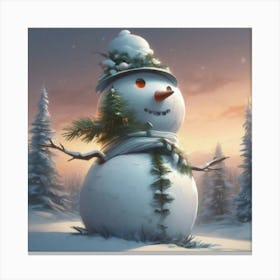 Frosty 2 Canvas Print