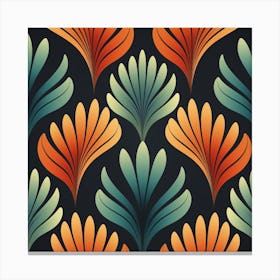 Seamless Floral Pattern Canvas Print