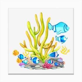 Fishes In The Sea Canvas Print