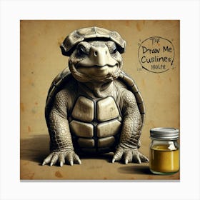 Draw Me A Turtle 1 Canvas Print