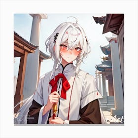 Anime Priest 2 Canvas Print