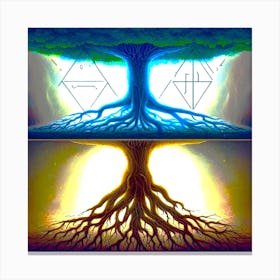 Tree Of Above And Below Canvas Print