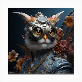 Steampunk Owl Canvas Print