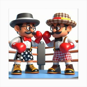 Boxing Match 7 Canvas Print