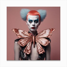 Clown Butterfly Couture 2 Canvas Print