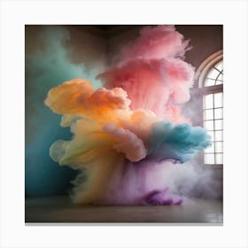 Smoke - Smoke Stock Videos & Royalty-Free Footage Canvas Print