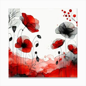 Red Poppies 1 Canvas Print