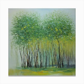 Default Original Landscape Plants Oil Painting On Canvas Abstr 1 (3) (1) Canvas Print