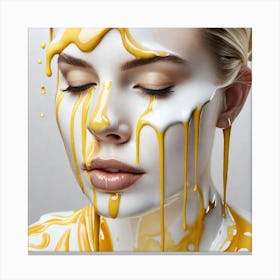 Honey Dripping Canvas Print