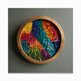 Colorful Hoop Art Canvas Print