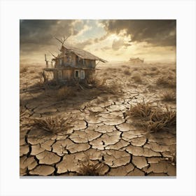 House In The Desert Canvas Print