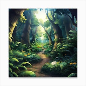 Forest Path 1 Canvas Print