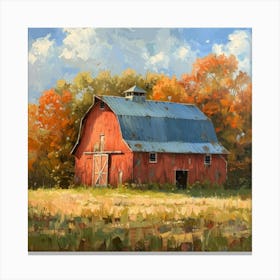 Red Barn 4 Canvas Print