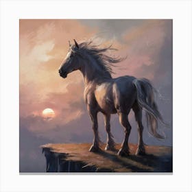 Sunset Horse 57 Canvas Print