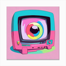 Tv Retro 2 Canvas Print