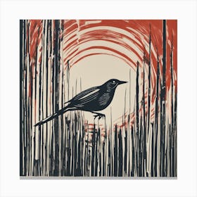 Bird In The Woods Canvas Print