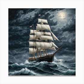 moody seas 6 Canvas Print