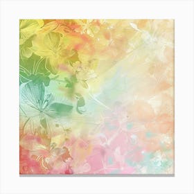 Watercolor Floral Background 1 Canvas Print