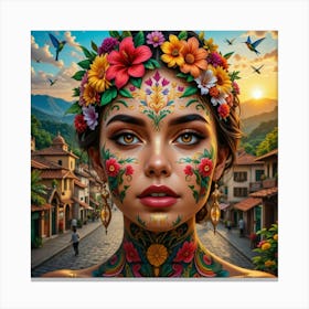 Mexican Girl 2 Canvas Print