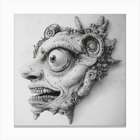 Face Of A Monster Canvas Print