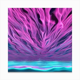 Psychedelic Seascape Canvas Print