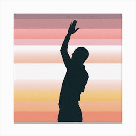 Silhouette Of A Man 1 Canvas Print