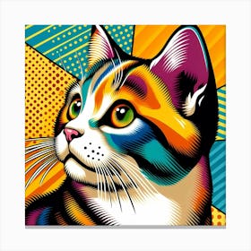 Pop Cat 5 Canvas Print