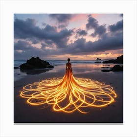 Light On The Beach Canvas Print