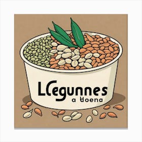 Legumes As A Logo (54) Canvas Print