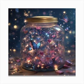 A jar full of sparkle Canvas Print