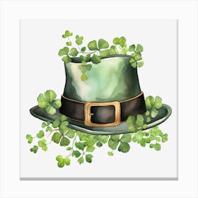 St Patrick'S Day Hat 4 Canvas Print