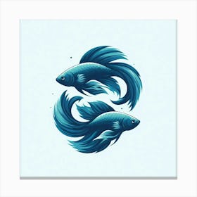 Zodiac Fish Canvas Print