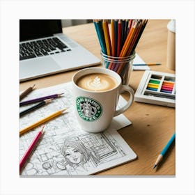 Starbucks Coffee Canvas Print