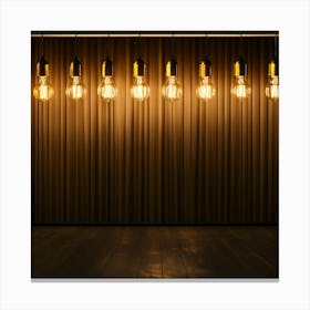 Ideas In The Form Of Light Bulbs Stand In Line At (1) Canvas Print