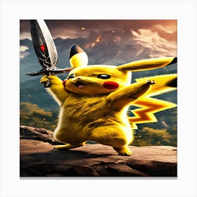 Pokemon Pikachu 1 Canvas Print