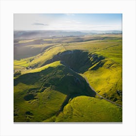 Aerial View Of The Dales Canvas Print