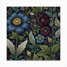 Floral Wallpaper Canvas Print