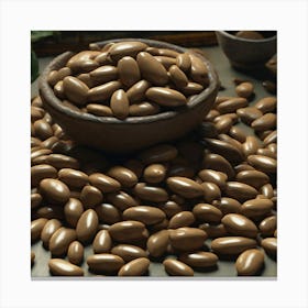 Chocolate Almonds Canvas Print