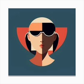 Woman With Sunglasses Canvas Print