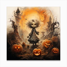 Halloween Girl 1 Canvas Print