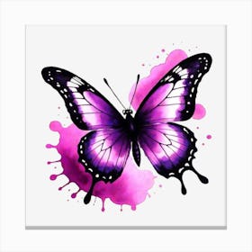 Purple Butterfly 8 Canvas Print