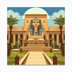 Egyptian Temple 7 Canvas Print