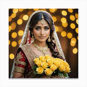 Indian bride 2 Canvas Print