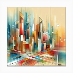 Abstract Cityscape 13 Canvas Print