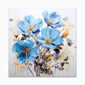 Blue Cosmos 1 Canvas Print