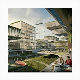 Ecotech Campus Of Tomorrow Canvas Print