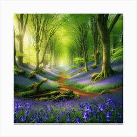 Bluebell Forest 6 Canvas Print