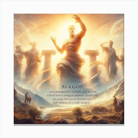 As A God Canvas Print