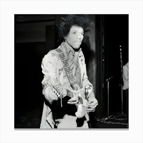 American Guitarist, Composer And Singer Jimi Hendrix Canvas Print