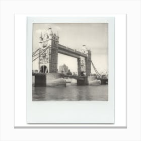 Polaroid London Tower Bridge City River Thames Skyline Canvas Print